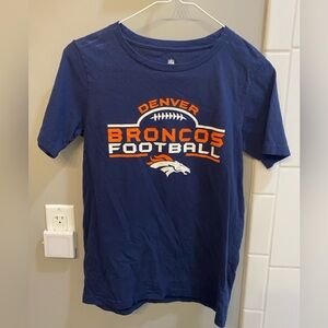 Denver Broncos Kids Blue T-Shirt / Size L (12-14) / GUC